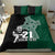 Custom New Zealand Ireland Rugby Bedding Set Warrior Black Fern and Shamrocks World Cup 2023 LT9 - Wonder Print Shop