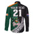 Custom New Zealand Ireland Rugby Family Matching Long Sleeve Bodycon Dress and Hawaiian Shirt Warrior Black Fern and Shamrocks World Cup 2023 LT9 - Wonder Print Shop