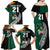 Custom New Zealand Ireland Rugby Family Matching Off Shoulder Maxi Dress and Hawaiian Shirt Warrior Black Fern and Shamrocks World Cup 2023 LT9 - Wonder Print Shop