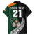 Custom New Zealand Ireland Rugby Family Matching Off Shoulder Maxi Dress and Hawaiian Shirt Warrior Black Fern and Shamrocks World Cup 2023 LT9 - Wonder Print Shop