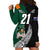 Custom New Zealand Ireland Rugby Hoodie Dress Warrior Black Fern and Shamrocks World Cup 2023 - Wonder Print Shop