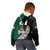 Custom New Zealand Ireland Rugby Kid Hoodie Warrior Black Fern and Shamrocks World Cup 2023 - Wonder Print Shop