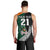 Custom New Zealand Ireland Rugby Men Tank Top Warrior Black Fern and Shamrocks World Cup 2023 - Wonder Print Shop