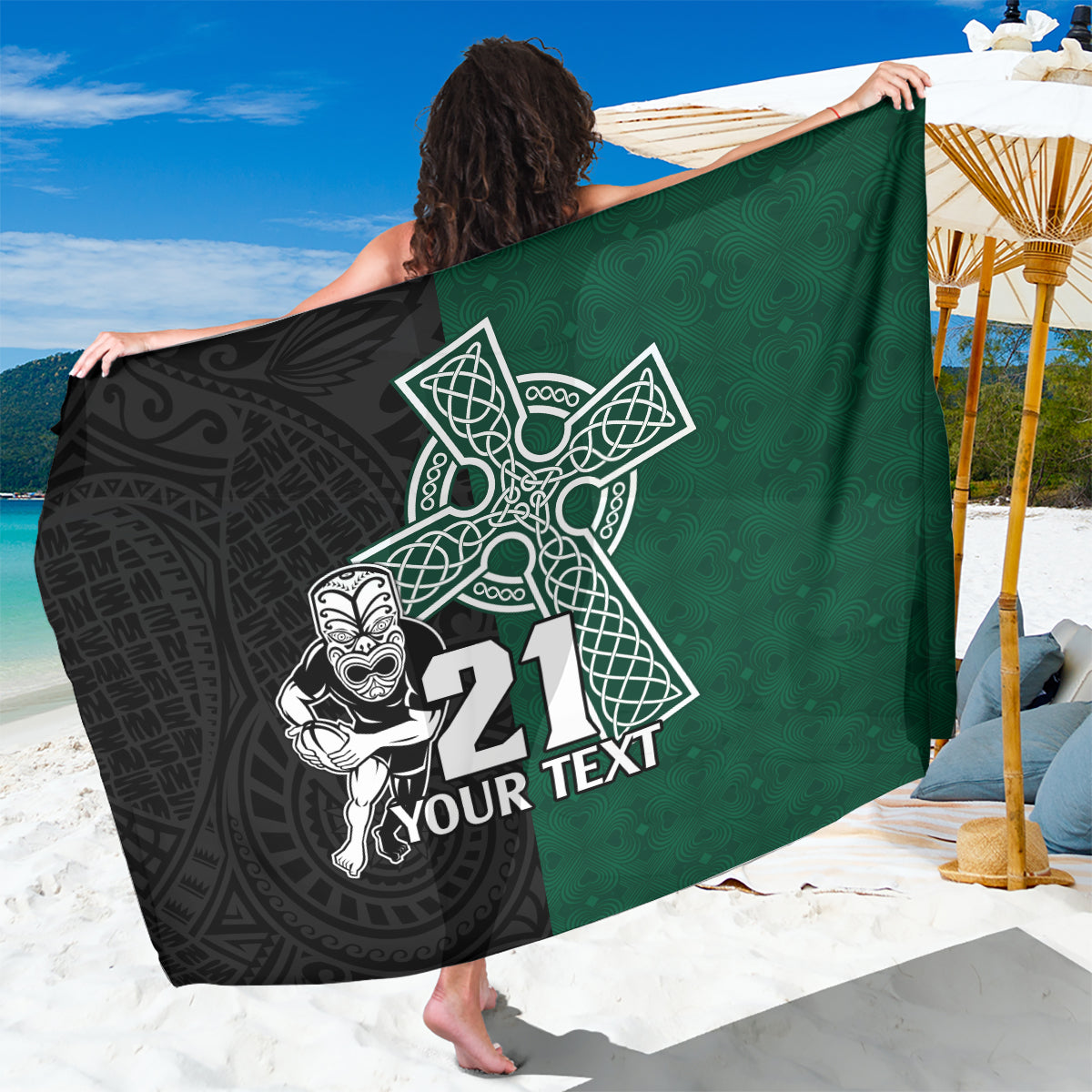 custom-new-zealand-ireland-rugby-sarong-warrior-black-fern-and-shamrocks-world-cup-2023