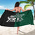 Custom New Zealand Ireland Rugby Sarong Warrior Black Fern and Shamrocks World Cup 2023 - Wonder Print Shop