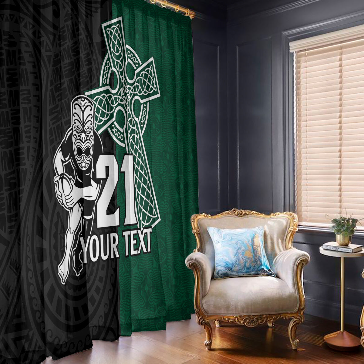 custom-new-zealand-ireland-rugby-window-curtain-warrior-black-fern-and-shamrocks-world-cup-2023