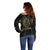 Anubis Egyptian God of Death Off Shoulder Sweater - Wonder Print Shop