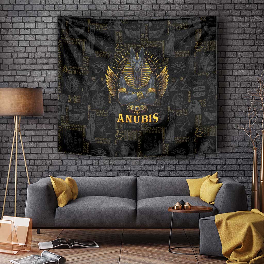 Anubis Egyptian God of Death Tapestry