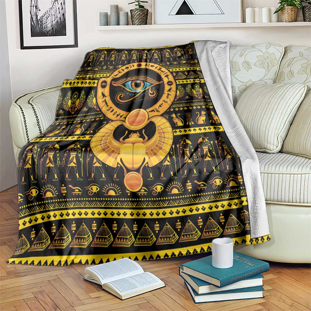 Egyptian God of The Sun Eye of Ra Blanket