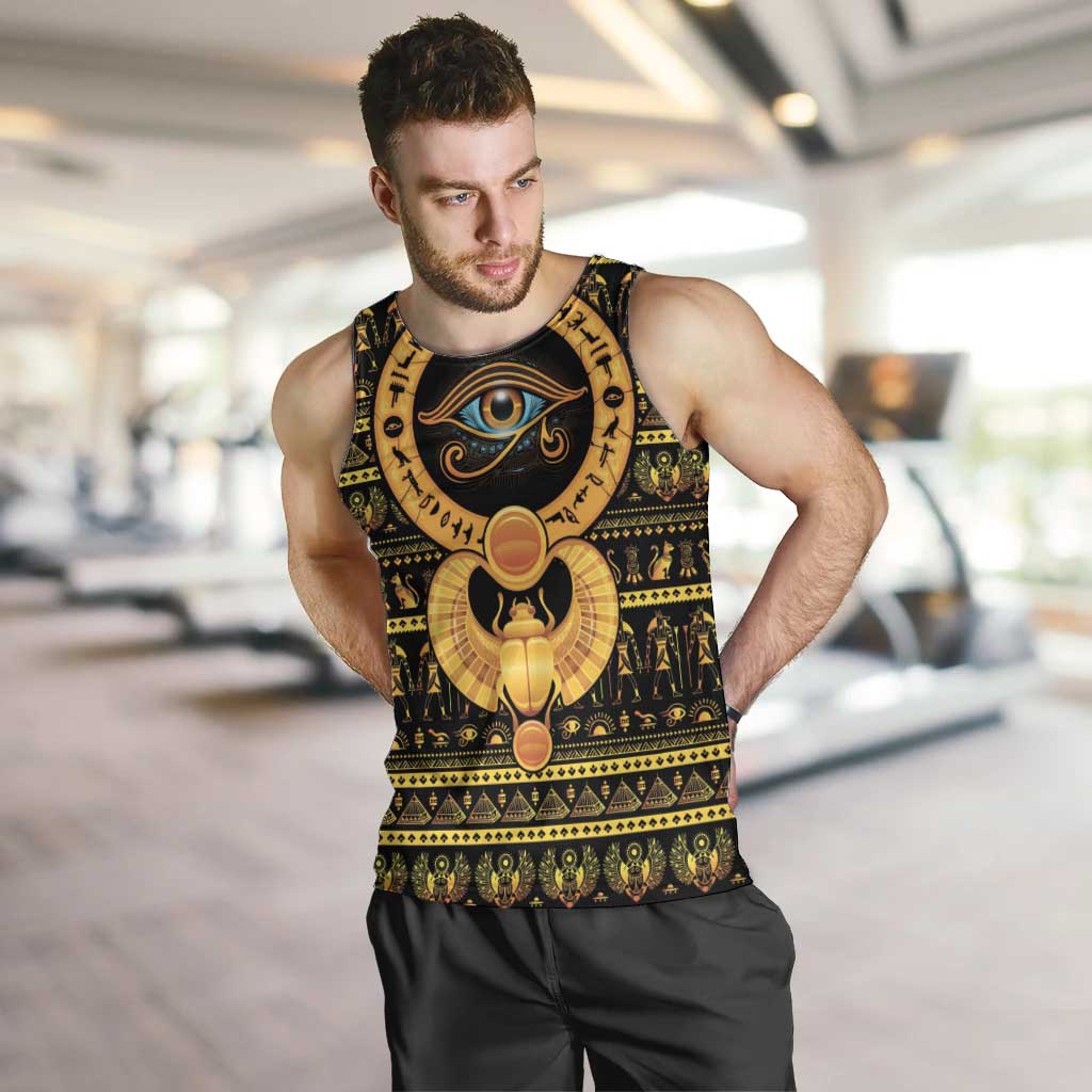 Egyptian God of The Sun Eye of Ra Men Tank Top - Wonder Print Shop