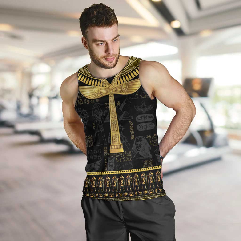 The Ankh Egyptian Hieroglyphs Men Tank Top - Wonder Print Shop