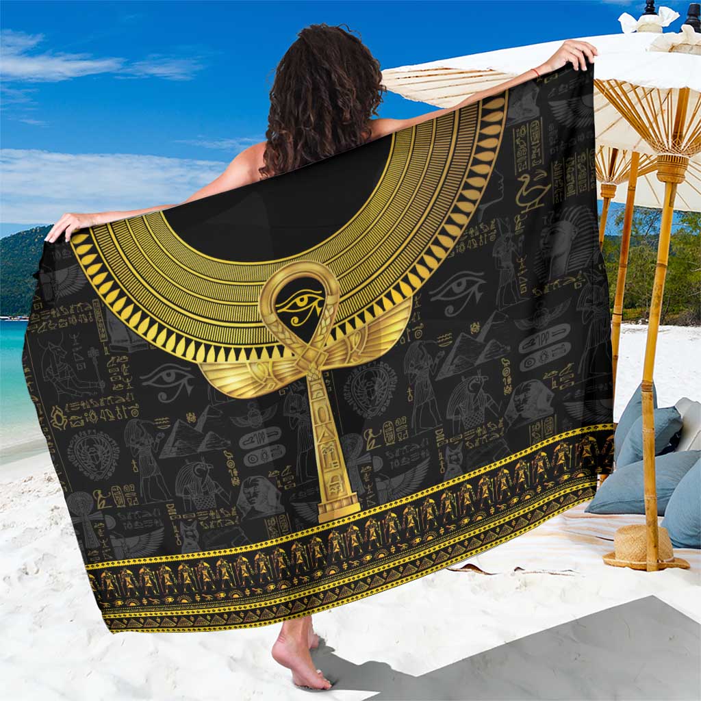 The Ankh Egyptian Hieroglyphs Sarong LT9