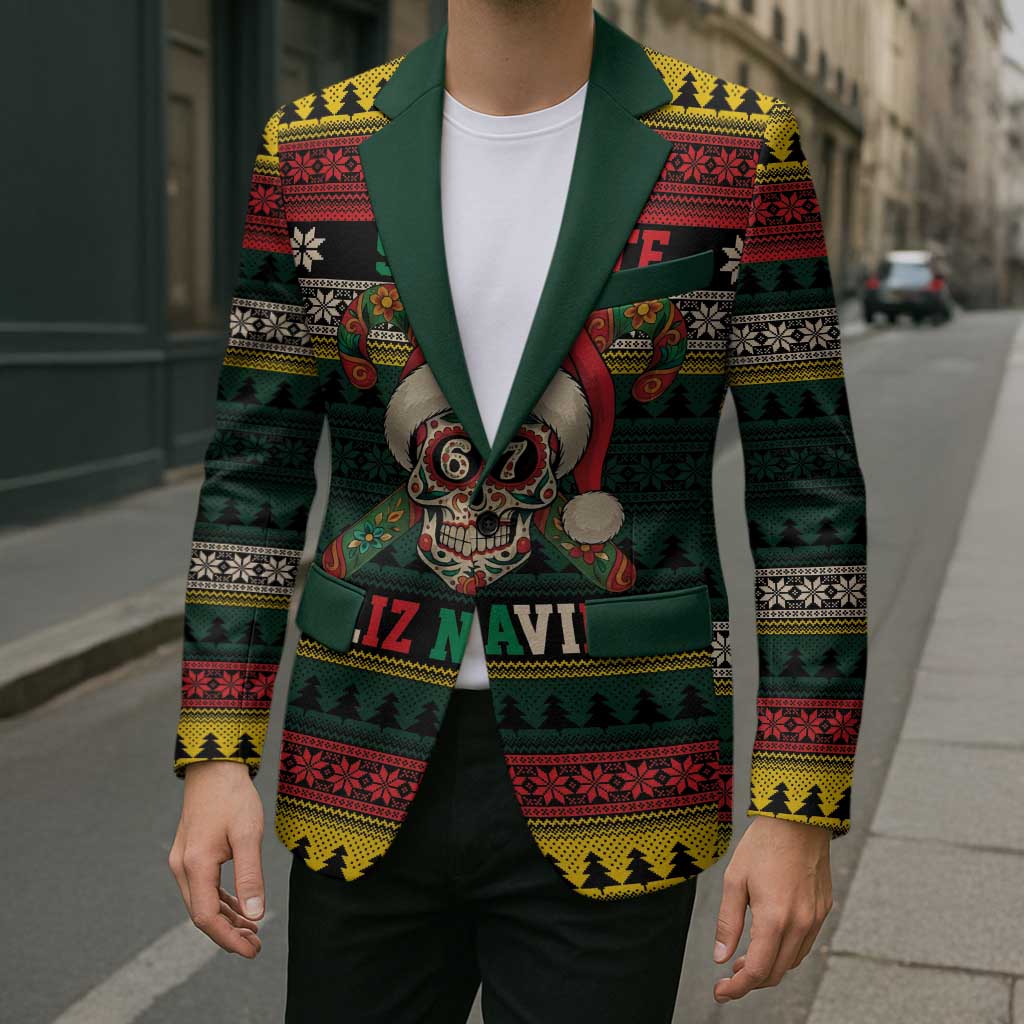 Mexican SEIS Siete 67 Meme Blazer Feliz Navidad Mexico - Wonder Print Shop