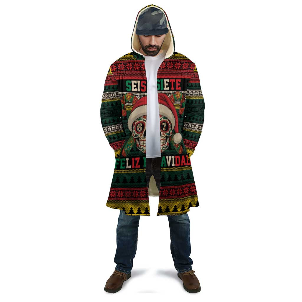 Mexican SEIS Siete 67 Meme Cloak Feliz Navidad Mexico - Wonder Print Shop