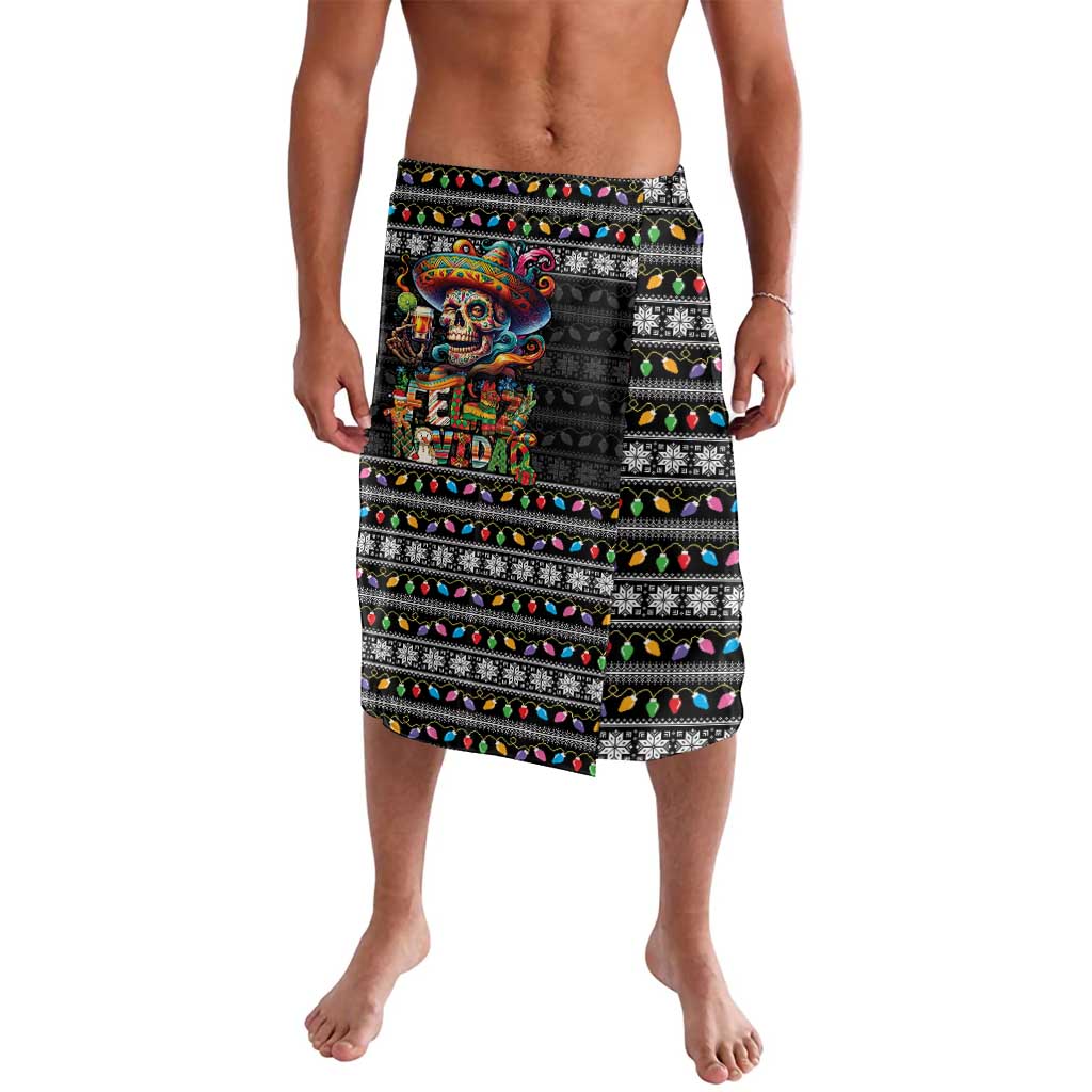 Mexican Sugar Skull Spanish Christmas Lavalava Feliz Navidad Mexico - Wonder Print Shop
