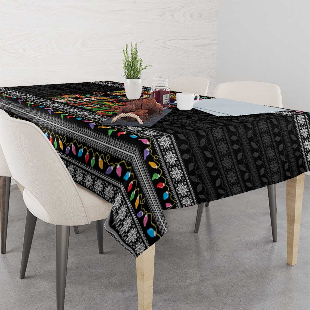 Mexican Sugar Skull Spanish Christmas Tablecloth Feliz Navidad Mexico - Wonder Print Shop