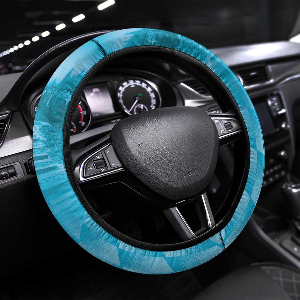 Azerbaijan Black January Steering Wheel Cover 20 Yanvar 1990 - Wonder Print Shop