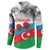 Azerbaijan Qara Yanvar Button Sweatshirt with Flag Style LT9 - Wonder Print Shop