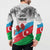 Azerbaijan Qara Yanvar Button Sweatshirt with Flag Style LT9 - Wonder Print Shop