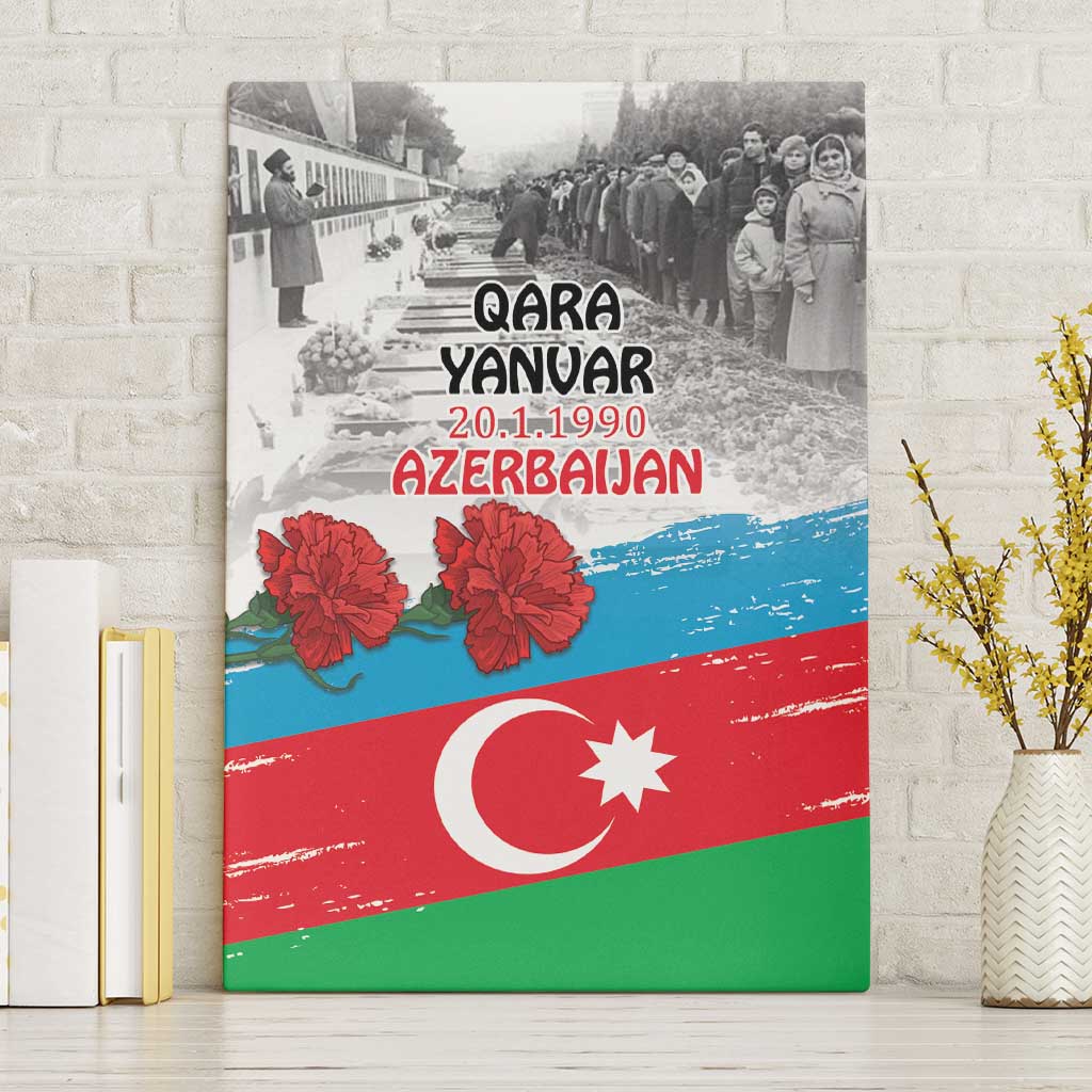 Azerbaijan Qara Yanvar Canvas Wall Art with Flag Style LT9 - Wonder Print Shop