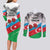 Azerbaijan Qara Yanvar Couples Matching Long Sleeve Bodycon Dress and Long Sleeve Button Shirt with Flag Style LT9 - Wonder Print Shop