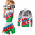 Azerbaijan Qara Yanvar Couples Matching Mermaid Dress and Long Sleeve Button Shirt with Flag Style