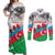 Azerbaijan Qara Yanvar Couples Matching Off Shoulder Maxi Dress and Long Sleeve Button Shirt with Flag Style LT9 - Wonder Print Shop