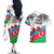 Azerbaijan Qara Yanvar Couples Matching Off The Shoulder Long Sleeve Dress and Hawaiian Shirt with Flag Style LT9 - Wonder Print Shop