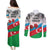 Azerbaijan Qara Yanvar Couples Matching Puletasi and Long Sleeve Button Shirt with Flag Style LT9 - Wonder Print Shop