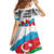 Azerbaijan Qara Yanvar Family Matching Long Sleeve Bodycon Dress and Hawaiian Shirt with Flag Style LT9 - Wonder Print Shop