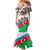 Azerbaijan Qara Yanvar Family Matching Mermaid Dress and Hawaiian Shirt with Flag Style LT9 - Wonder Print Shop