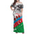 Azerbaijan Qara Yanvar Family Matching Off Shoulder Maxi Dress and Hawaiian Shirt with Flag Style LT9 - Wonder Print Shop