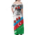 Azerbaijan Qara Yanvar Family Matching Off Shoulder Maxi Dress and Hawaiian Shirt with Flag Style LT9 - Wonder Print Shop