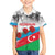 Azerbaijan Qara Yanvar Family Matching Short Sleeve Bodycon Dress and Hawaiian Shirt with Flag Style - Wonder Print Shop