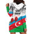 Azerbaijan Qara Yanvar Hoodie Dress with Flag Style - Wonder Print Shop