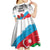 Azerbaijan Qara Yanvar Kid Short Sleeve Dress with Flag Style - Wonder Print Shop