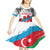 Azerbaijan Qara Yanvar Kid Short Sleeve Dress with Flag Style - Wonder Print Shop