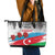 Azerbaijan Qara Yanvar Leather Tote Bag with Flag Style - Wonder Print Shop