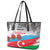 Azerbaijan Qara Yanvar Leather Tote Bag with Flag Style - Wonder Print Shop