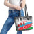 Azerbaijan Qara Yanvar Leather Tote Bag with Flag Style - Wonder Print Shop