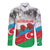 Azerbaijan Qara Yanvar Long Sleeve Button Shirt with Flag Style - Wonder Print Shop