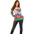 Azerbaijan Qara Yanvar Off Shoulder Sweater with Flag Style