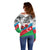 Azerbaijan Qara Yanvar Off Shoulder Sweater with Flag Style