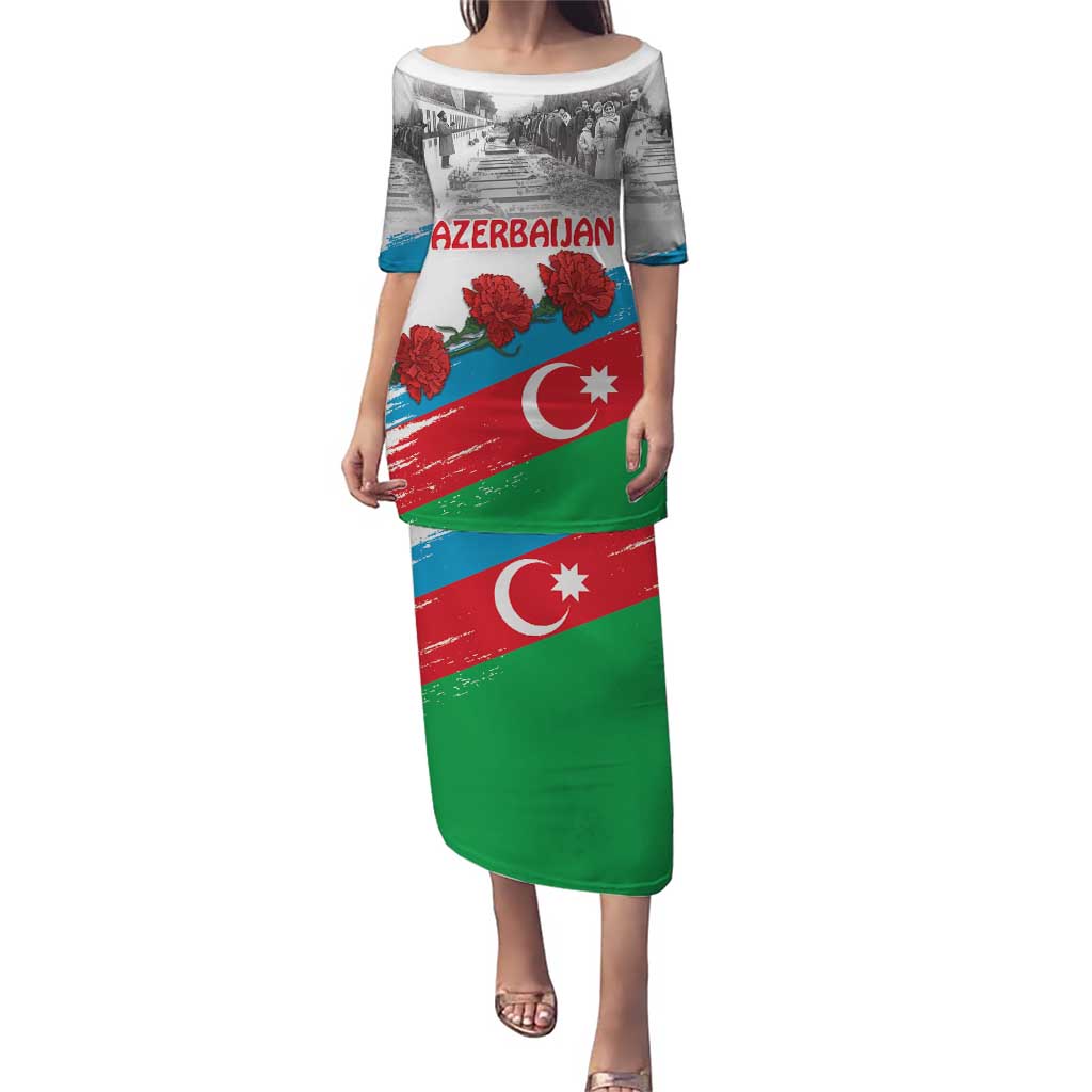 Azerbaijan Qara Yanvar Puletasi with Flag Style - Wonder Print Shop