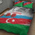 Azerbaijan Qara Yanvar Quilt Bed Set with Flag Style - Wonder Print Shop