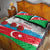 Azerbaijan Qara Yanvar Quilt Bed Set with Flag Style - Wonder Print Shop