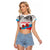 Azerbaijan Qara Yanvar Raglan Cropped T Shirt with Flag Style - Wonder Print Shop