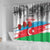 Azerbaijan Qara Yanvar Shower Curtain with Flag Style