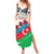 Azerbaijan Qara Yanvar Summer Maxi Dress with Flag Style - Wonder Print Shop