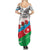 Azerbaijan Qara Yanvar Summer Maxi Dress with Flag Style - Wonder Print Shop